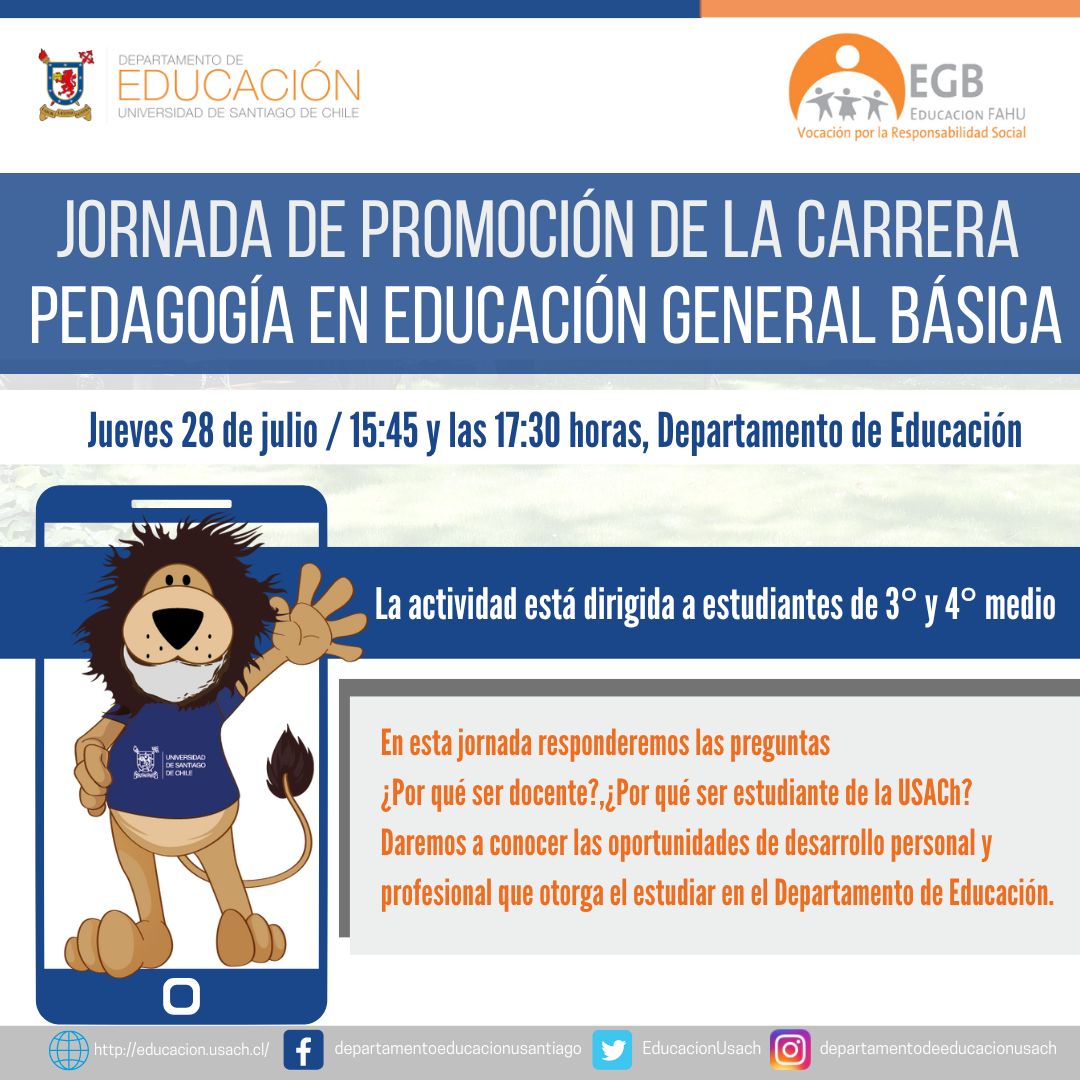 Jornada promoción de la carrera PEGB 1 2022